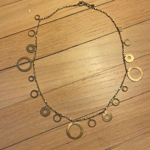 Whimsical Necklace with Various Size and Width Circles